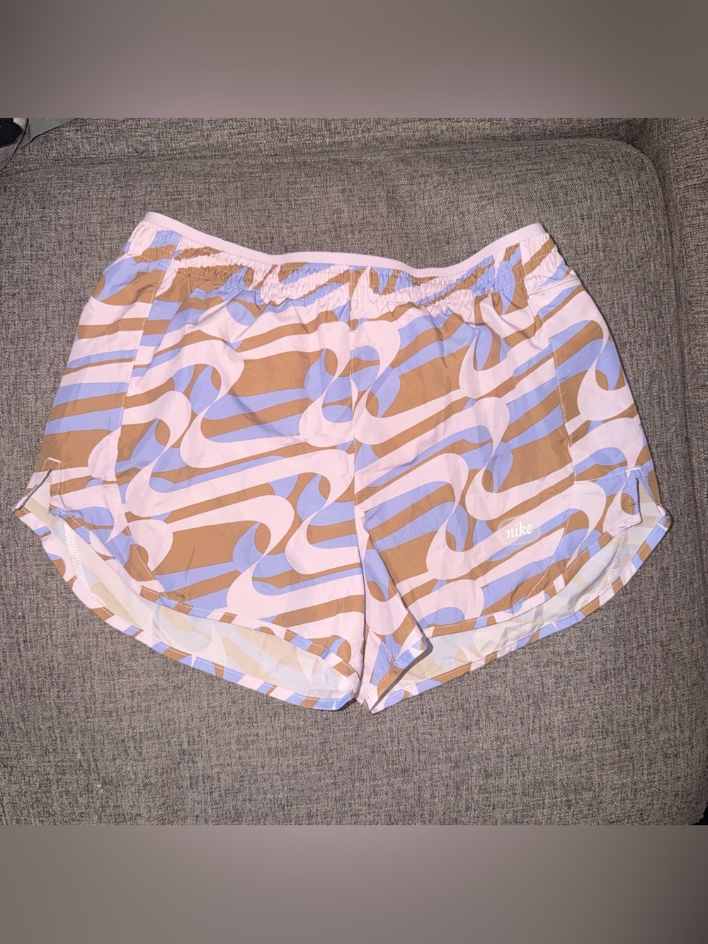 Nike Printed Logo Running Shorts Size Medium